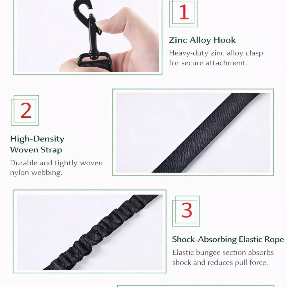 2 Pack ,Dog Seat Belt Leash Pet Seatbelt Car ELASTIC Safety Adjustable Harness